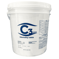 C3 3" Stabilized Chlorine Tablets for Swimming Pools, 5 lbs