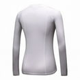 thumbnail image 2 of Poseca Women Long Sleeve Velvet Compression Quick Dry Sports Running Athletic T-shirts Tops, 2 of 2