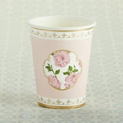 Floral Party Cups | Kate Aspen 32 Pcs Disposable Paper Cups Drinkware Party Favor, Perfect for Parties, Birthdays, Weddings, Bridal Showers, Baby Showers, Anniversaries, Pink