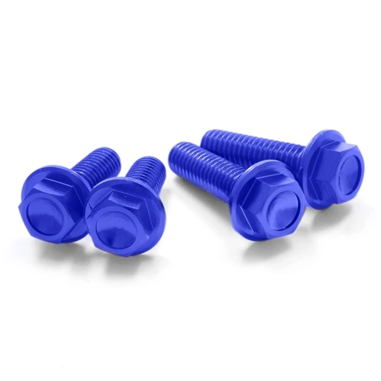 4/Pc Drc Aluminum M6 Flange Bolts 16Mm Ti-Color
