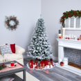 thumbnail image 2 of Nearly Natural 6ft. Flocked Rock Springs Spruce Artificial Christmas Tree, 2 of 6