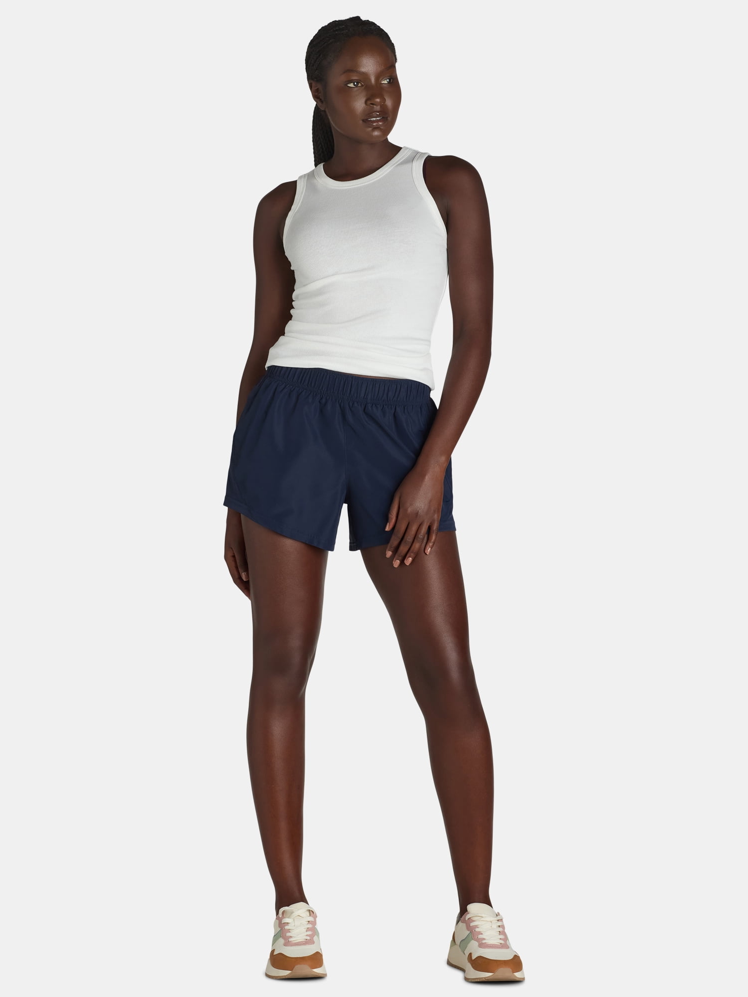 Athletic Works Women's Running Shorts with Pockets, Sizes XS-XXXL