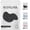 Black, variant on BLISSAL Exfoliating Shower Towel, Scrub Cloth, Long Exfoliating Washcloth Towel, Exfoliator Shower Towel Back Body Scrubber for Men Women (Black&Pink)