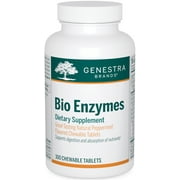 Genestra Brands Bio Enzymes | Complete Digestive Enzymes Formula in Chewable Tablets | 100 Chewable Tablets | Natural Peppermint Flavor