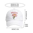 thumbnail image 2 of Roiihwy Basketball Mom Hat for Women Grandma, White, 21.7"-23.6", Adjustable Cotton Mama Mother's Day Gifts Baseball Cap, 2 of 6