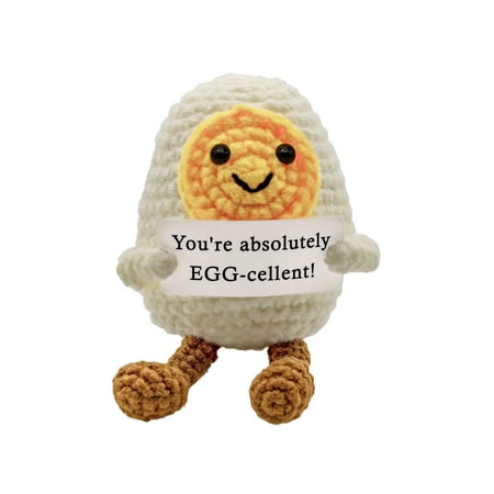 Woolen Hook Weaving Frog Doll Hand Weaving Funny Yellow Duck Potato Cucumber Creative Ornament