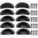 thumbnail image 1 of 10 Pieces Vintage Shell Handles, Door Handles, Furniture Handles, Vintage Iron Door Handles With Screws For Cabinet Drawers Cabinets Kitchen Cabinets, 1 of 2