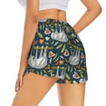 thumbnail image 3 of Fotbe Cute Sloth Womens High Waist Running Shorts Athletic Workout Quick Dry Shorts for Women with Pockets Gym Yoga Summer Shorts-, 3 of 9