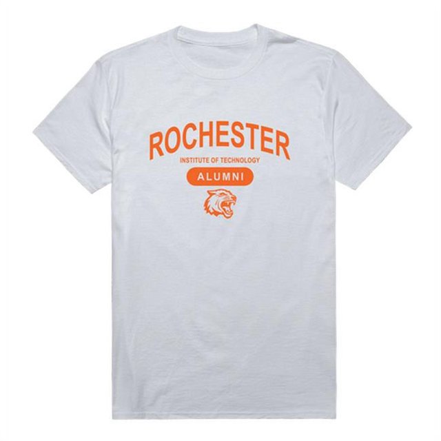 W Republic 559-370-WHT-03 T-Shirt pour Hommes Rochester Rit Tigers Alumni, Blanc - Grand