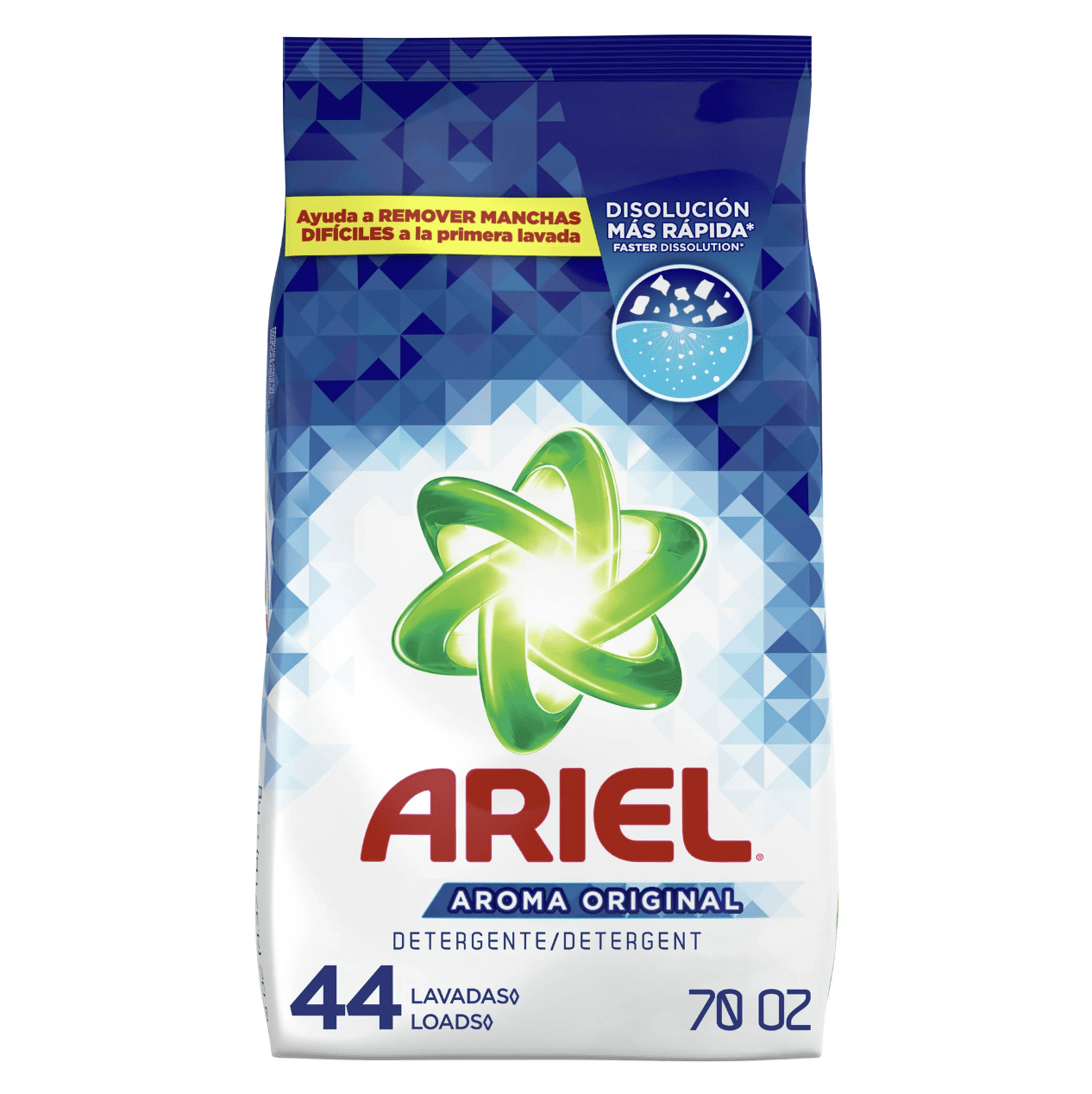 Ariel Powder Laundry Detergent, Original Scent, 44 loads (70 oz., Pack of 2)