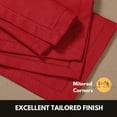thumbnail image 2 of Softopia Cotton Hemstitch Table Fabric Cloth Napkins 18"x18", Set of 4, Red, 2 of 7