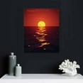 thumbnail image 4 of JEUXUS Aesthetic Vaporwave Neon Orange Red Sunset Sea Poster Retro Futuristic Sunset Print Sunrise Aestheti Canvas Posters Wall Art Bedroom Office Room Decor Gift, 4 of 4