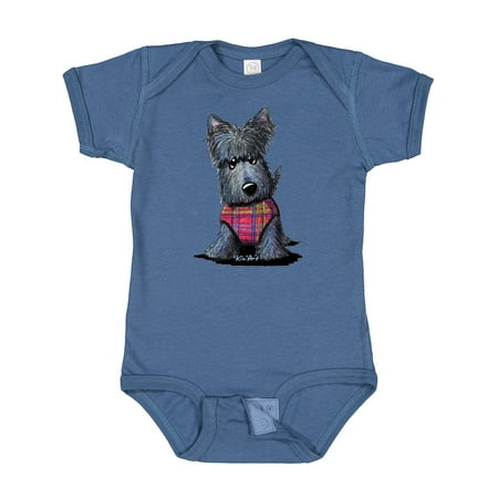 

Inktastic Scottie Dog in Plaid Gift Baby Boy or Baby Girl Bodysuit