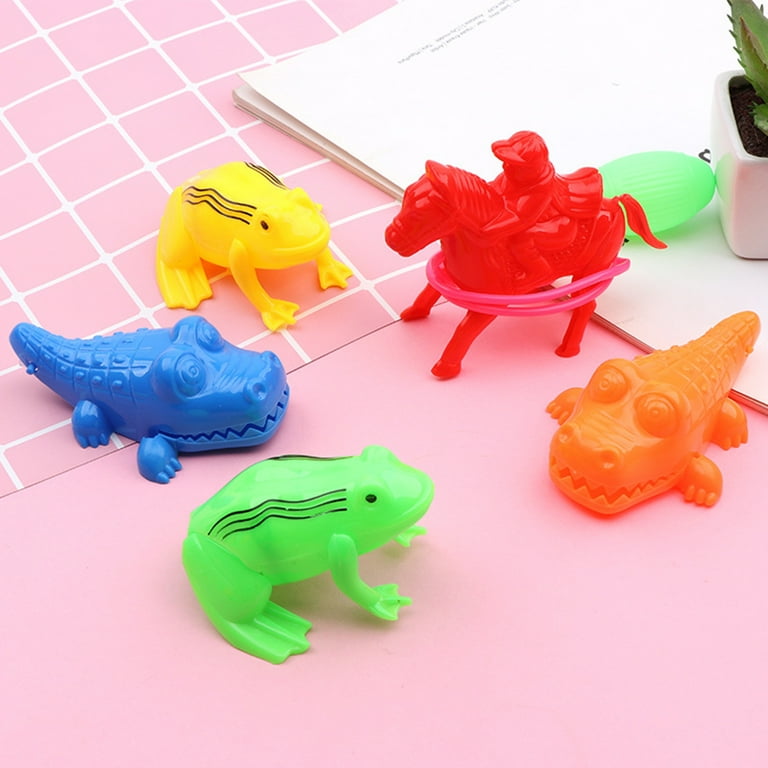 Trayknick 3Pcs Jumping Frog Toy Funny Line Control Plastic Air