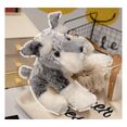 thumbnail image 4 of Peluche Perrito Schnauzer Malubero, Gris Blanco, 4 of 5