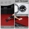 thumbnail image 5 of HUISEFOR Solid Red Car Trunk Mat 29" x 39", Universal Cargo Liner Scratchproof, Easy to Clean Fits Most Cars and SUVs, 5 of 7