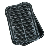 Range Kleen Air Fry Bake and Broiler 12.75-Inch Rectangular Porcelain Grill Pan