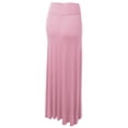 thumbnail image 2 of Made by Johnny Women's Fold-Over Maxi Skirt M PINK, 2 of 6