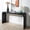 Black, variant on Oufan Mid Century Modern Console Table, Wooden Curved Entrance Table with Wood Beads for Hallway, Living Room, Foyer, Corridor