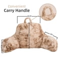 thumbnail image 2 of Almohada Reading Pillow A Nice Night, de piel sintética, suave, con forma de cuña, color caqui, 2 of 9