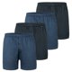 thumbnail image 1 of SCHIESSER Bóxers de punto para hombre, pack de 4 - Pack de 4 bóxers, algodón, liso Azul oscuro XL (X-Large), 1 of 4