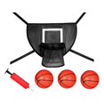 thumbnail image 3 of Mini Basketball Hoop for Trampoline Backyard Goal Game Lightweight Backboard Black 45x35cm, 3 of 7