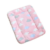 geerera Pets Dog Crate Pad, Ultra Soft Pet Bed With Cute Print, Washable Mat for Medium Small Dogs, Reversible Fleece Kennel Liner, Cat Bed 16 x 12 Inch