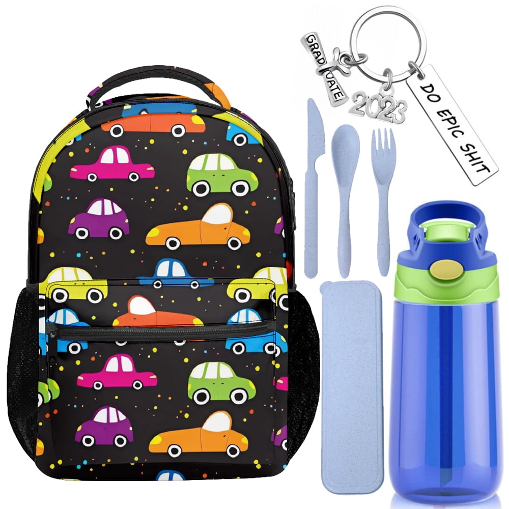 Kids Backpack Toddler Cute Car Truck Preschool Book Bag Small Cute