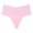 Pink, variant on lnmuld Solid Laser Cut Seamless Mid Rise Women Bikini Briefs Ice Silk Smooth No Show Invisible Breathable Daily Panties Color:Blue,Size:M