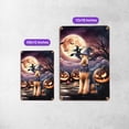 thumbnail image 5 of Spooky Halloween Night Witch Airedale Terrier Glowing Pumpkins Vertical Metal Aluminum Sign Dale Waterside Dog Lover Wall Art Home Decor - 12015, 5 of 5