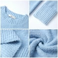 thumbnail image 6 of SHINE UP Sweaters for Women Long Sleeve Crewneck Tops Fall Oversized Casual Chunky Knit Pullover, 6 of 9