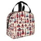 thumbnail image 2 of Easygdp Rocket Pattern Bolsa Térmica Premium - Tela Oxford Impermeable, Gran Capacidad, Bolsillo Frontal, Unisex para Trabajo, Escuela, Actividades al Aire Libre y Picnics, 2 of 8