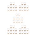 thumbnail image 1 of Moyic 10 Uds. Tarjetas de lugar acrílicas con soporte para tarjetas para decoración de banquetes redondas Type2 NO2, 1 of 1