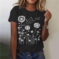 thumbnail image 2 of Bgstyu Summer Graphic shirts for Women Cute Boho Flowers Tshirt Casual Short Sleeve Crew Neck Tee Tops, 2 of 7
