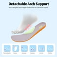 thumbnail image 3 of AOV GREEN LEAF Wide Toe Box Walking Shoes Arch Support Plantar Fasciitis Sneakers Orthotic Tennis Shoes, 3 of 9