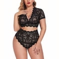 thumbnail image 1 of XmhyTop Conjunto de Lencería Mujer Sexy Encaje, Talla Grande L Negro, Lencería Erótica para Mujer para Momentos Especiales, 1 of 4