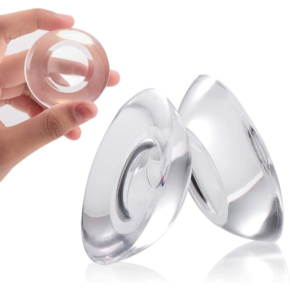 9 Pcs Silicone Door Bumper Wall Protector , Self Adhesive Clear Door Stoper Knob Pads, Soft Reusable Rubber Wall Protectors Shield For Preventing Damage To Cabinet, Handle, Bed
