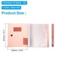 thumbnail image 2 of Uxcell 12.1 x 10.6 Inches Portfolio Binder Folder, 2 Pcs 30 Pocket with Plastic Sheet Protector Sleeve, 2 of 5