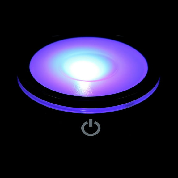 Mobutofu 1Set Led Light Stand Base 3.2X3.2X1.1In Black Plastic For Home Users In Bedroom