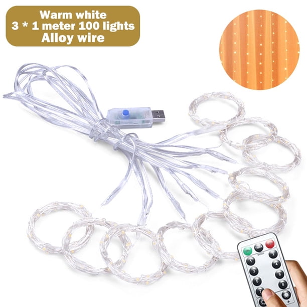 Luces De Cortina Para Bodas De Navidad Al Aire Libre 2023 Año Nuevo Románticas Intermitentes Decorativas Gao Jiahui unisex