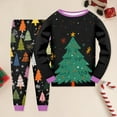 thumbnail image 2 of Staki Toddler Girls Winter Clothes Set, 2-Piece Sweatshirt & Pants Long Sleeve Cotton Outfit for Fall Winter Toddler Christmas(Black,2-3 Years), 2 of 6