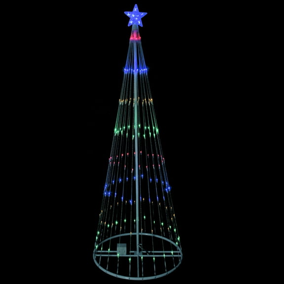 Northlight LED Lighted Show Cone Christmas Tree Outdoor Decoration - 12' - Multicolor