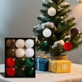 thumbnail image 3 of Adornos Navideños de Bolas de Tela para El Árbol | Artículos Decorativos Festivos | 12 Bolas Navideñas, 3 of 7