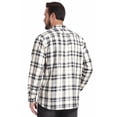 thumbnail image 3 of Iceglad Mens Brushed-flannel check shirt Plaid Shirt Long Sleeve Button Down Casual Buffalo Check Shirt Soft Lightweight Shacket Jacket for Men Fall Winter with Pockets, 3 of 9