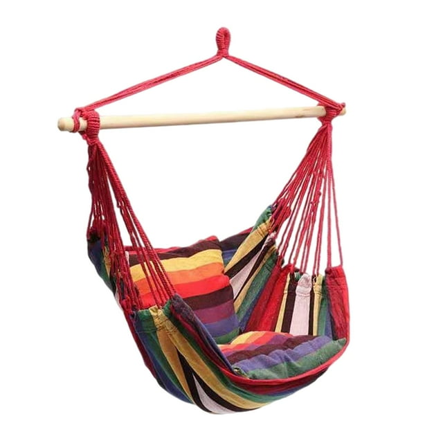 Hamaca Cuerda colgante Silla Porche Columpio Asiento Patio Camping Portátil Zulema columpio hamaca