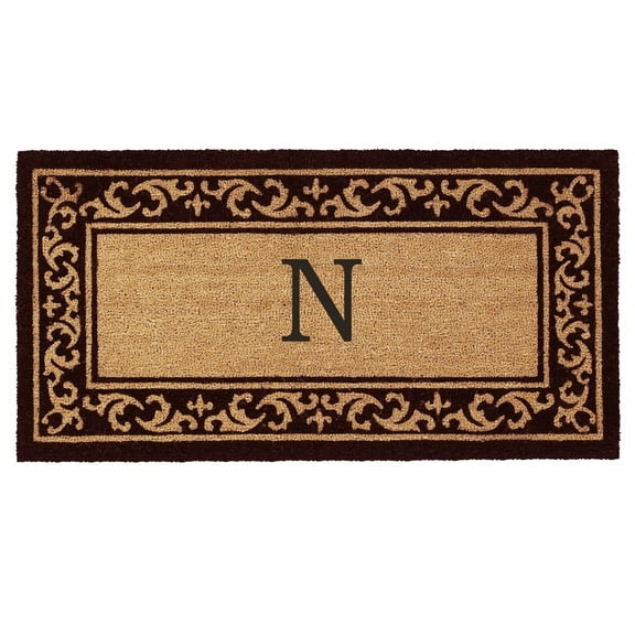 Calloway Mills Kendall Monogram Outdoor Doormat 3' x 6' (Letter N)
