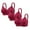 Red, variant on 3-Pack Women's Seamless Everyday Bra with Soft Support and Lifting Fit