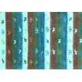 thumbnail image 1 of Ahgly Company Indoor Rectangle Southwestern Light Blue Country Area Rugs, 8' x 10', 1 of 4