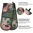 thumbnail image 2 of Yayeee Double Oven Mitt Kitchen Heat Resistant Baking 35" x7" Quilted Glove, Pink Sleeping Cat, 2 of 6