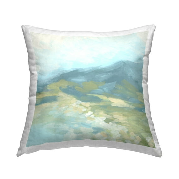 Stupell Industries Mountain Pond Abstract Decorative Printed Throw Pillow Design by June Erica Vess